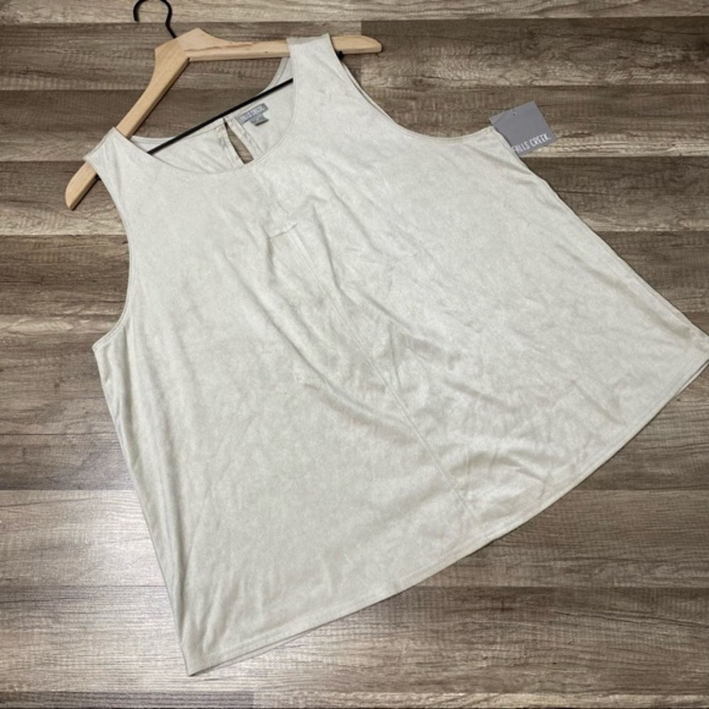 Falls Creek Nude Suede Like Top size 1X